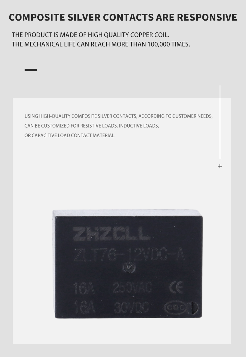 ZLT76-12VDC-A Miniature relay