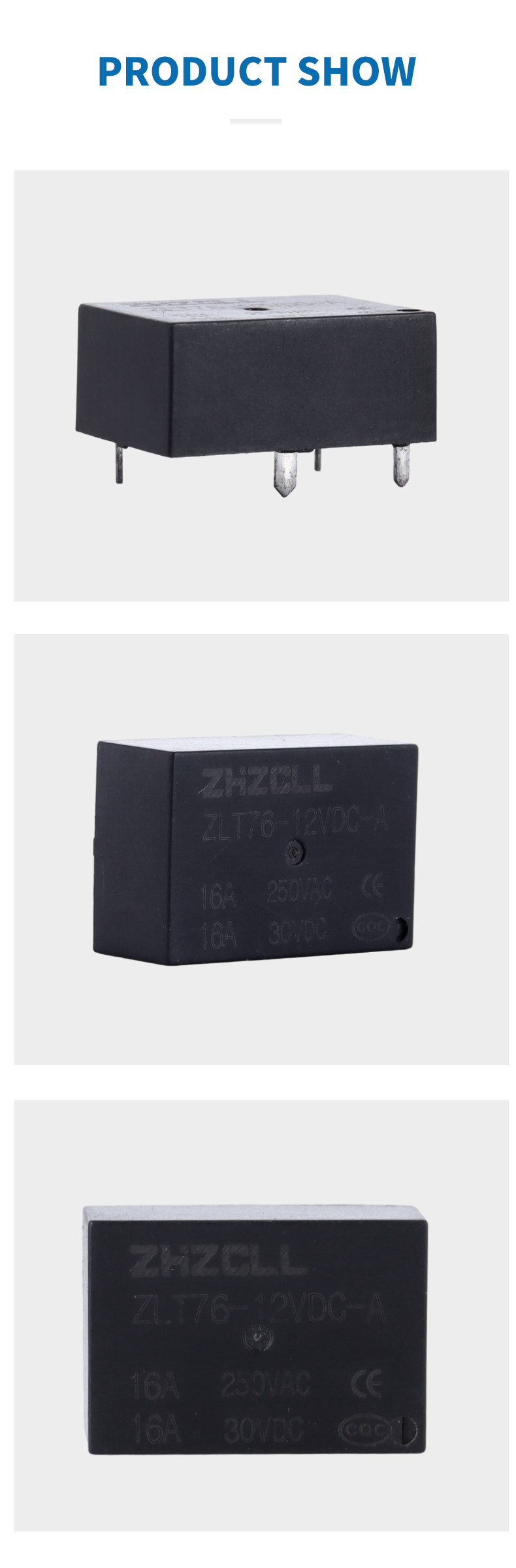 ZLT76-12VDC-A Miniature relay