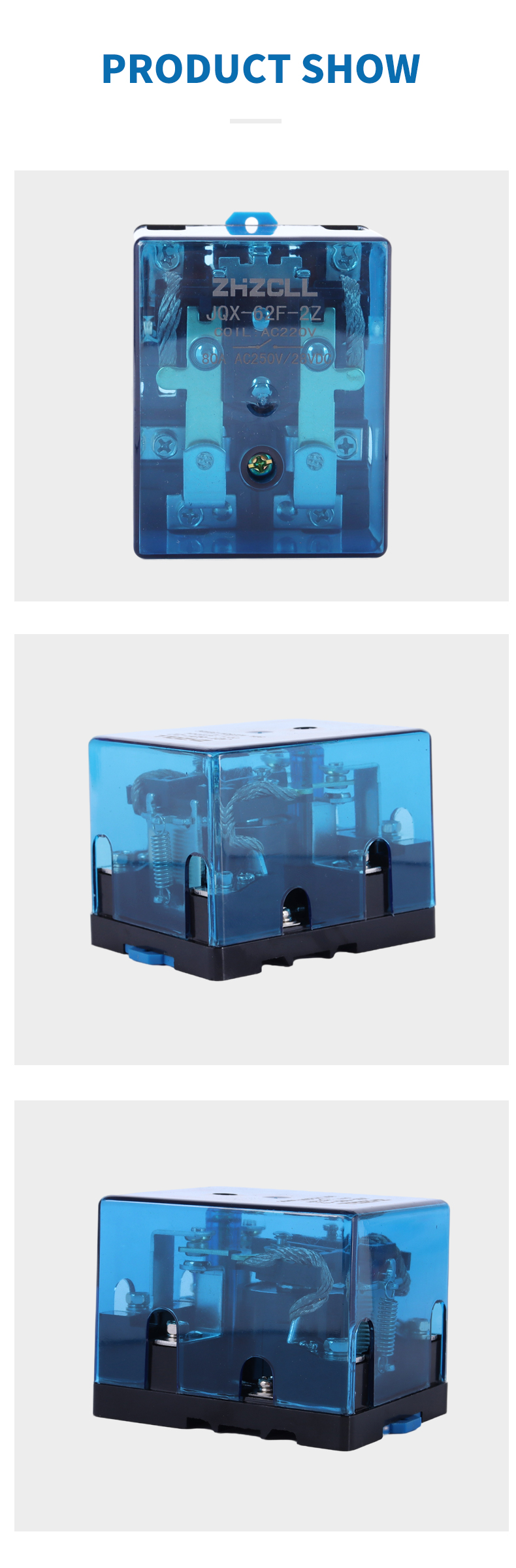 JQX-62F-2Z High power relay